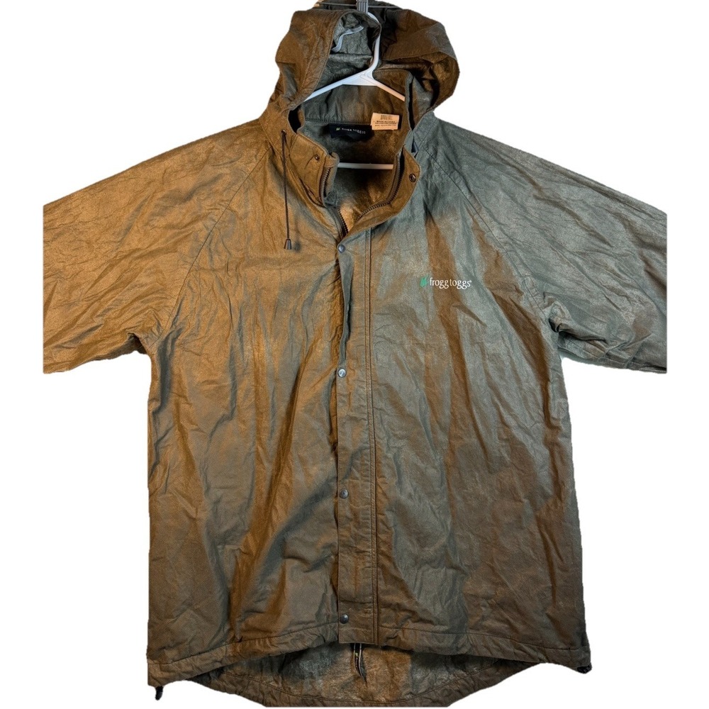 Frogg Toggs Ultra-Lite2 Rain Jacket Khaki Mens XL XXL Packable Waterproof
